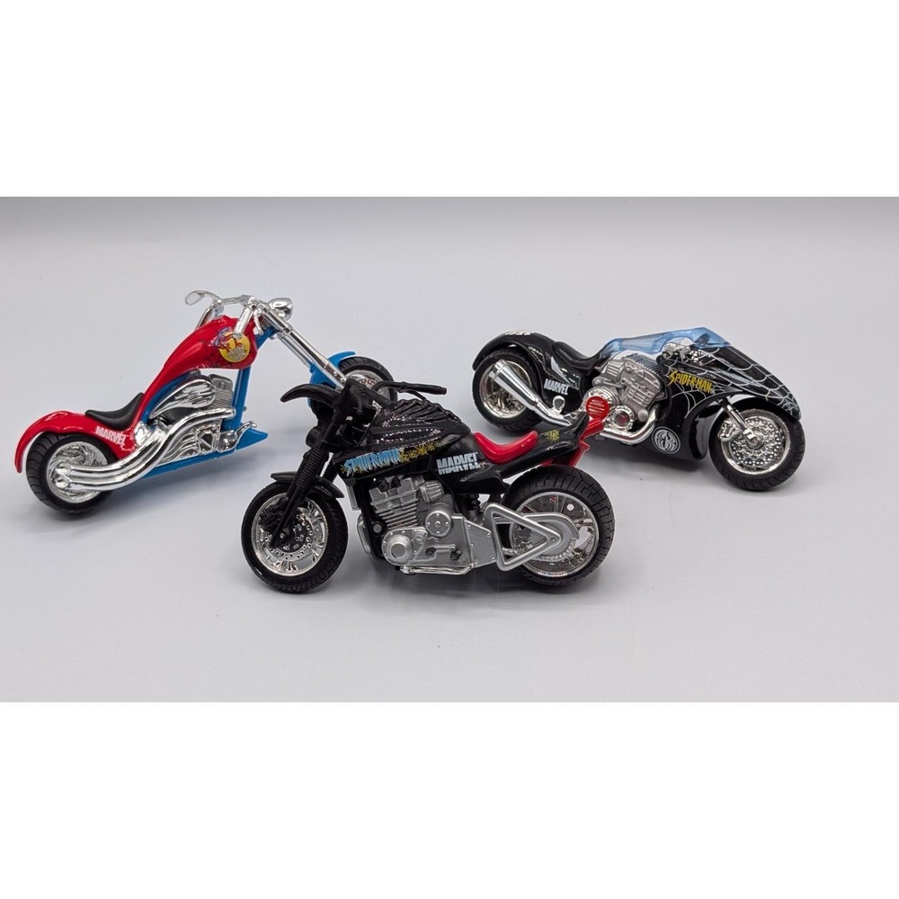 Marvel Maisto 2004 Diecast Spiderman Vehicle Collection  Lot Of 3